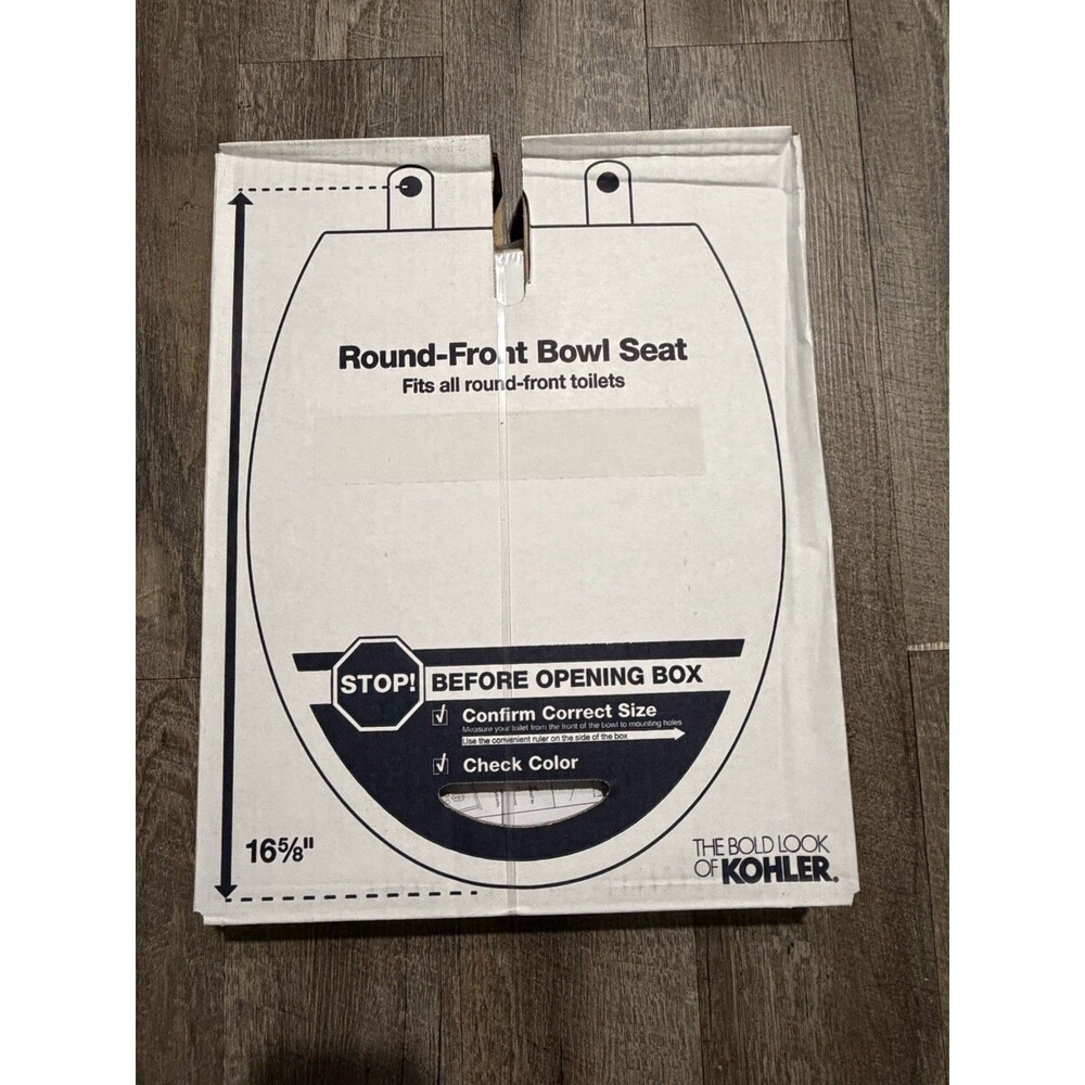 KOHLER Wellworth ROUND Grip Tight Bumpers Toilet Seat in White K-R22112-0